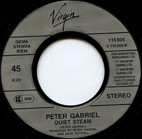 Peter Gabriel : Digging In The Dirt (7", Single)