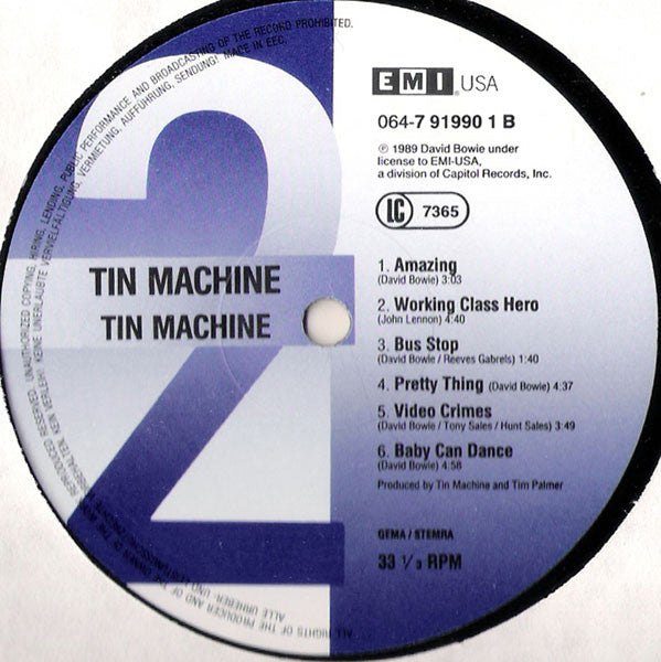 Tin Machine : Tin Machine (LP, Album)