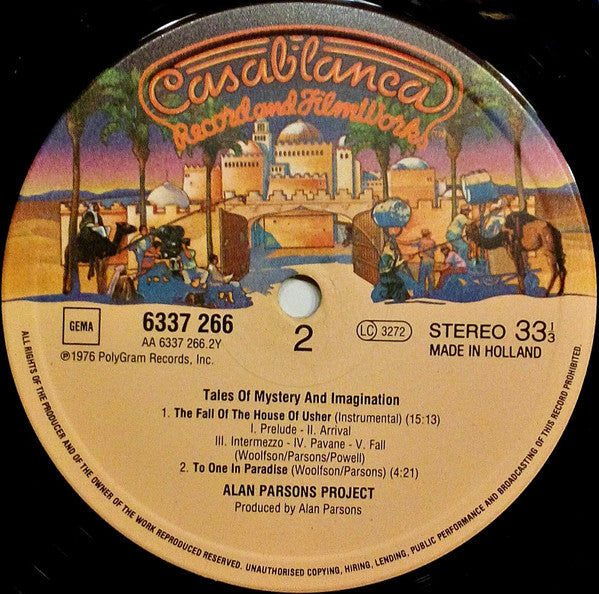 The Alan Parsons Project : Tales Of Mystery And Imagination (LP, Album, RE)