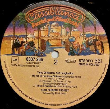 The Alan Parsons Project : Tales Of Mystery And Imagination (LP, Album, RE)