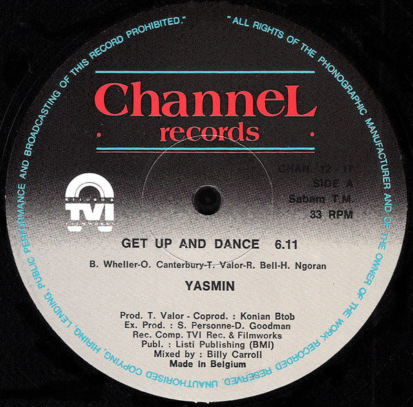 Yasmin* : Get Up And Dance (12")