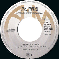 Rita Coolidge : All Time High (The Theme Song From Octopussy) (7", Single)