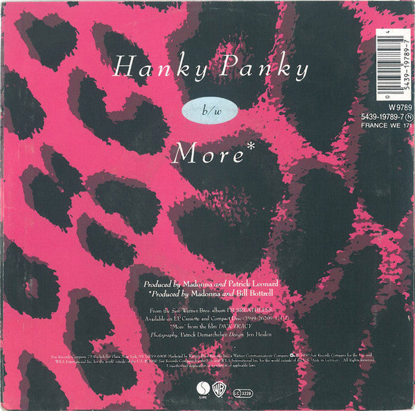 Madonna : Hanky Panky (7", Lar)