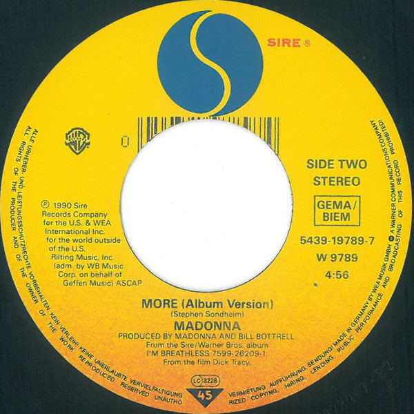 Madonna : Hanky Panky (7", Lar)