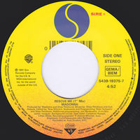 Madonna : Rescue Me (7", Lar)