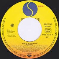 Madonna : Rescue Me (7", Lar)