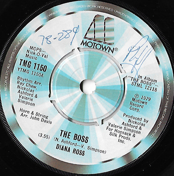Diana Ross : The Boss (7", Single, Com)