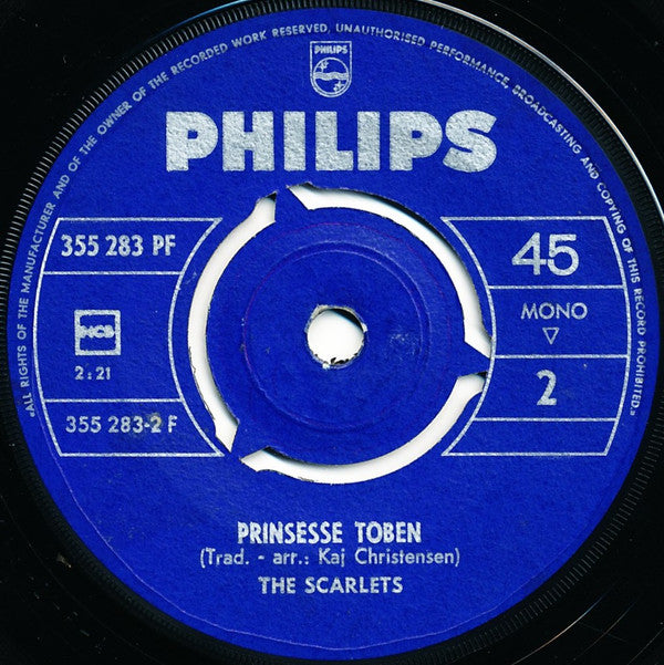 The Scarlets : Bondeorglet / Prinsesse Toben (7", Mono, 3-p)