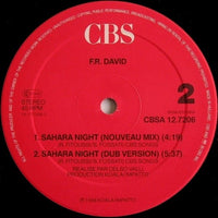 F.R. David : Sahara Night (12", Maxi)