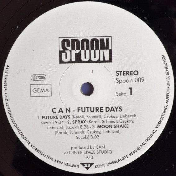 Can : Future Days (LP, Album, RE)