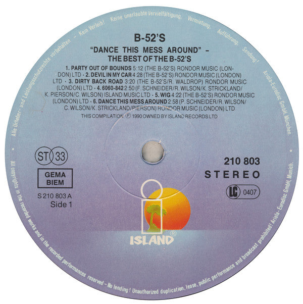 The B-52's : The Best Of The B-52's - Dance This Mess Around (LP, Comp)