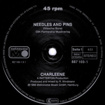 Charleene : Needles And Pins (12", Maxi)