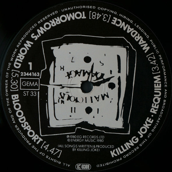 Killing Joke : Killing Joke (LP, Album, Gat)