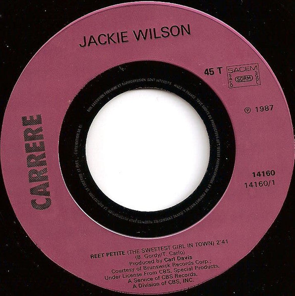Jackie Wilson : Reet Petite (7", Single)
