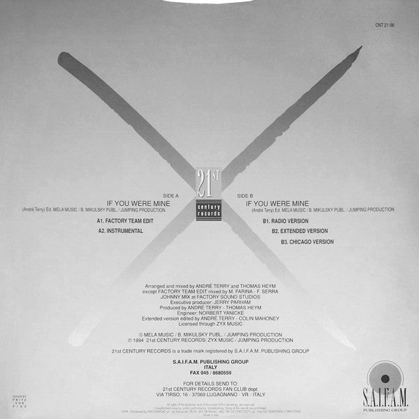 Déna Bass : If You Were Mine (12")