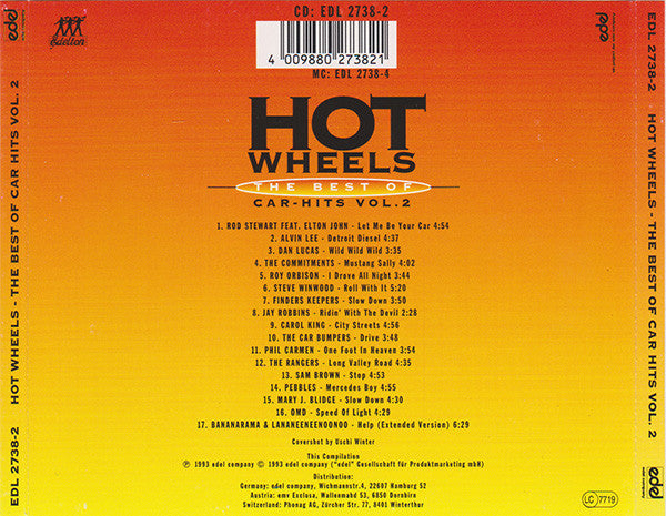 Various : Hot Wheels - The Best Of Car-Hits Vol. 2 (CD, Comp)
