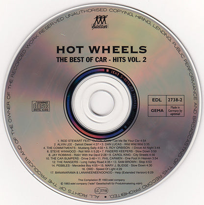 Various : Hot Wheels - The Best Of Car-Hits Vol. 2 (CD, Comp)