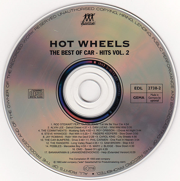 Various : Hot Wheels - The Best Of Car-Hits Vol. 2 (CD, Comp)