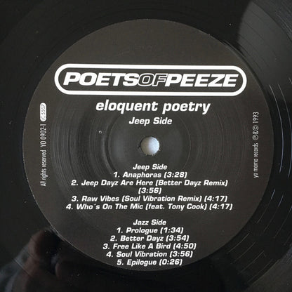 Poets Of Peeze : Eloquent Poetry (12", EP)