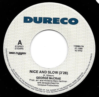 George McCrae : Nice And Slow (7", Single)