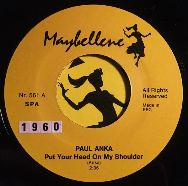 Paul Anka : Put Your Head On My Shoulder / It's Time To Cry (7", Single)