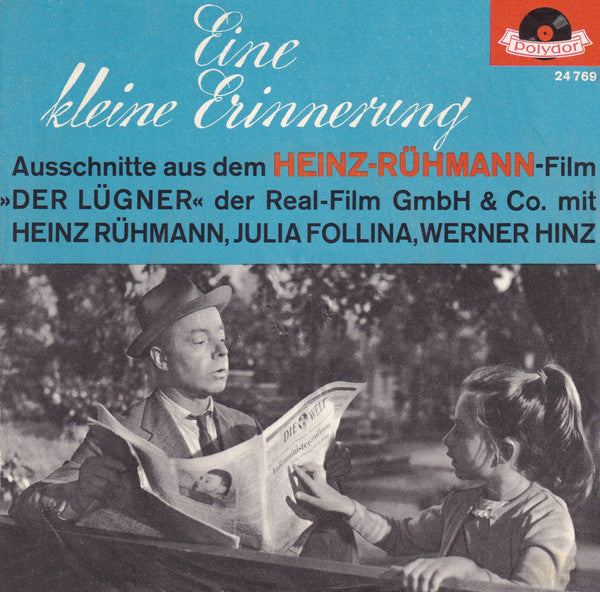 Heinz Rühmann : Eine Kleine Erinnerung (7", Single, Mono)