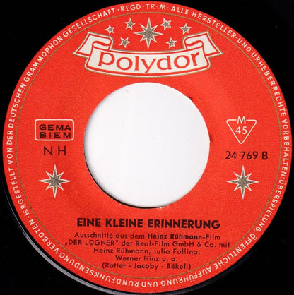 Heinz Rühmann : Eine Kleine Erinnerung (7", Single, Mono)