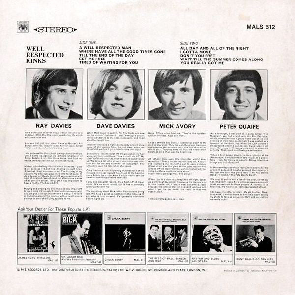 The Kinks : Well Respected Kinks (LP, Comp)