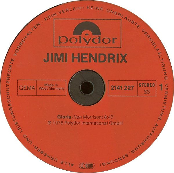 Jimi Hendrix : Gloria / Hey Joe (12", Maxi)