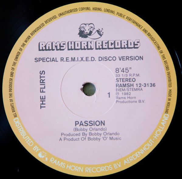Rare Flirts “Passion” Disco Remix 12