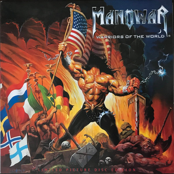 Manowar : Warriors Of The World (LP, Album, Ltd, Pic, "Li)