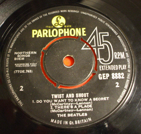 The Beatles : Twist And Shout (7", EP, Mono)