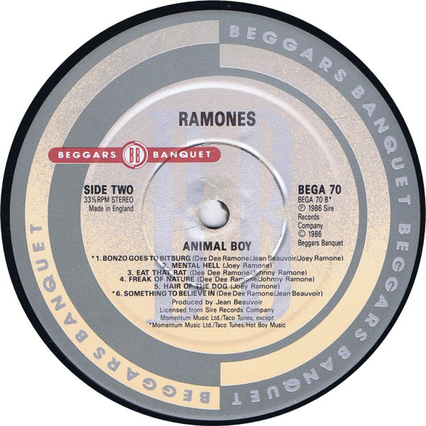 Ramones : Animal Boy (LP, Album, RP)