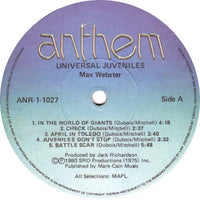Max Webster : Universal Juveniles (LP, Album)
