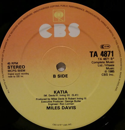 Miles Davis : Time After Time (12")