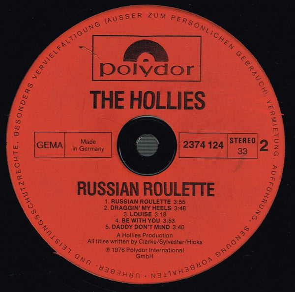 Hollies* : Russian Roulette (LP, Album)