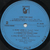 Boney M. : Love For Sale (LP, Album, Blu)