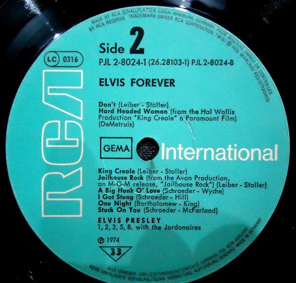 Elvis Presley : Elvis Forever - 32 Hits (2xLP, Comp, RE, Gat)