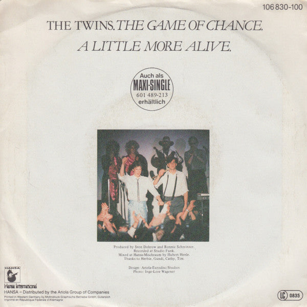 The Twins : The Game Of Chance (7", Single)