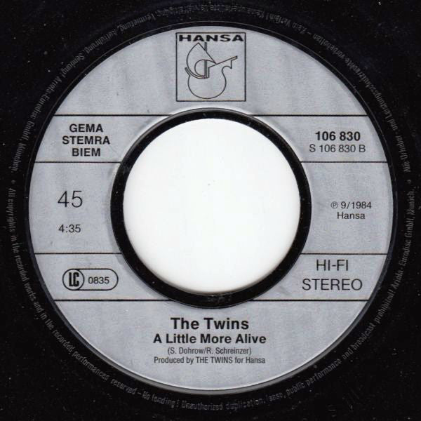 The Twins : The Game Of Chance (7", Single)