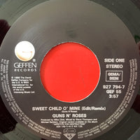 Guns N' Roses : Sweet Child O' Mine (Remix) (7", Single, Lar)
