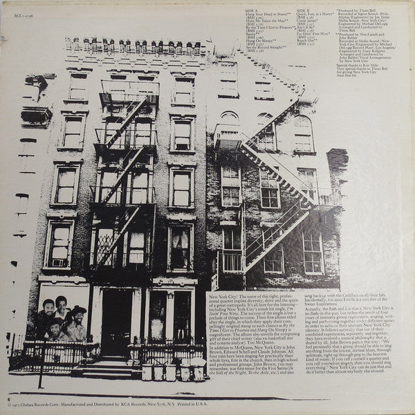 New York City : I'm Doin' Fine Now (LP, Album, Ind)