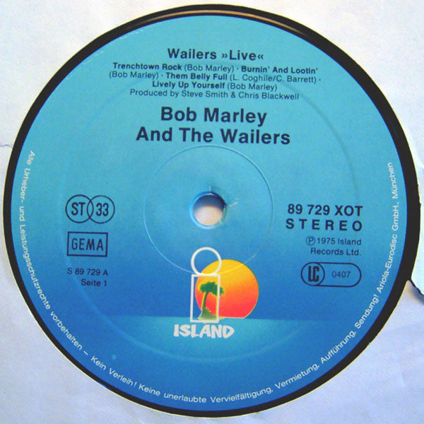 Bob Marley & The Wailers : Live! (LP, Album, RE)