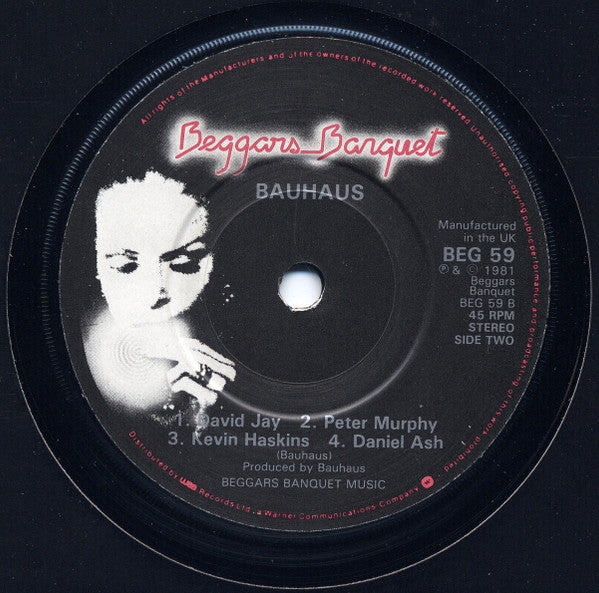 Bauhaus : The Passion Of Lovers (7", Single)