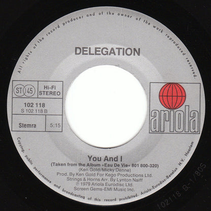 Delegation : Put A Little Love On Me (7", Single)
