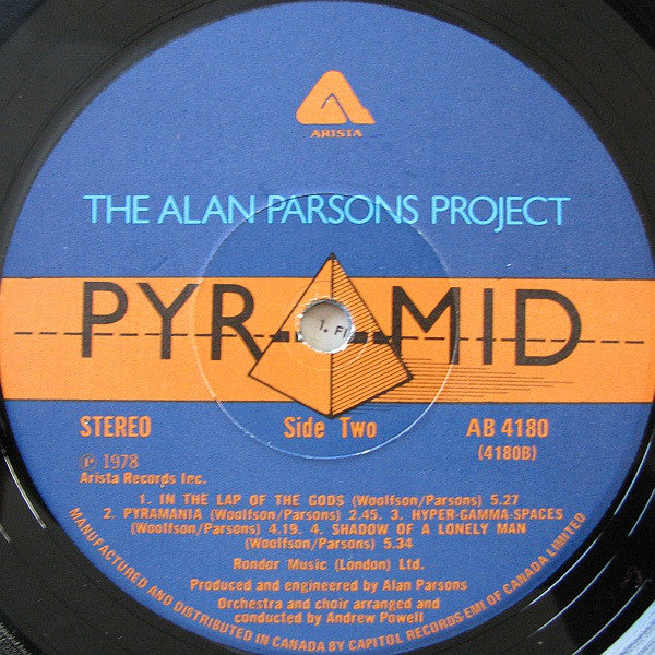 The Alan Parsons Project : Pyramid (LP, Album, Gat)