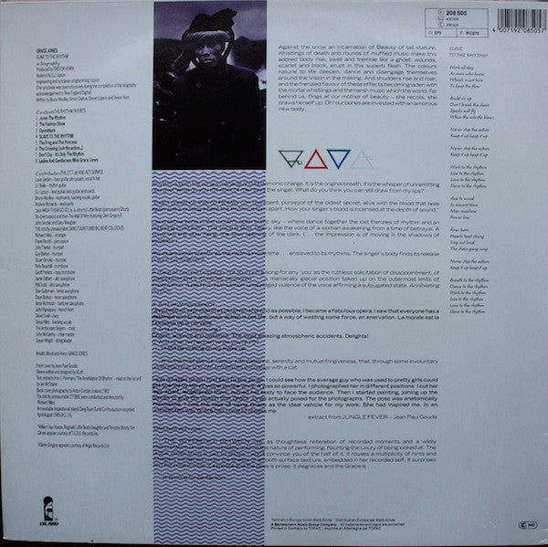 Grace Jones : Slave To The Rhythm (LP, Album, RE)