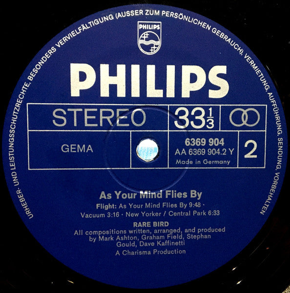 Rare Bird : As Your Mind Flies By (LP, Album, Gat)