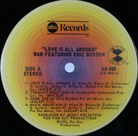 War Featuring Eric Burdon* : Love Is All Around (LP, Album, Pit)