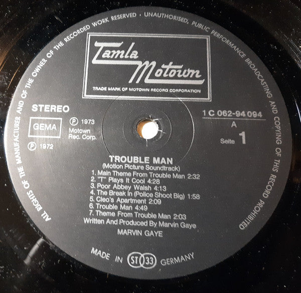 Marvin Gaye : Trouble Man (LP, Album)